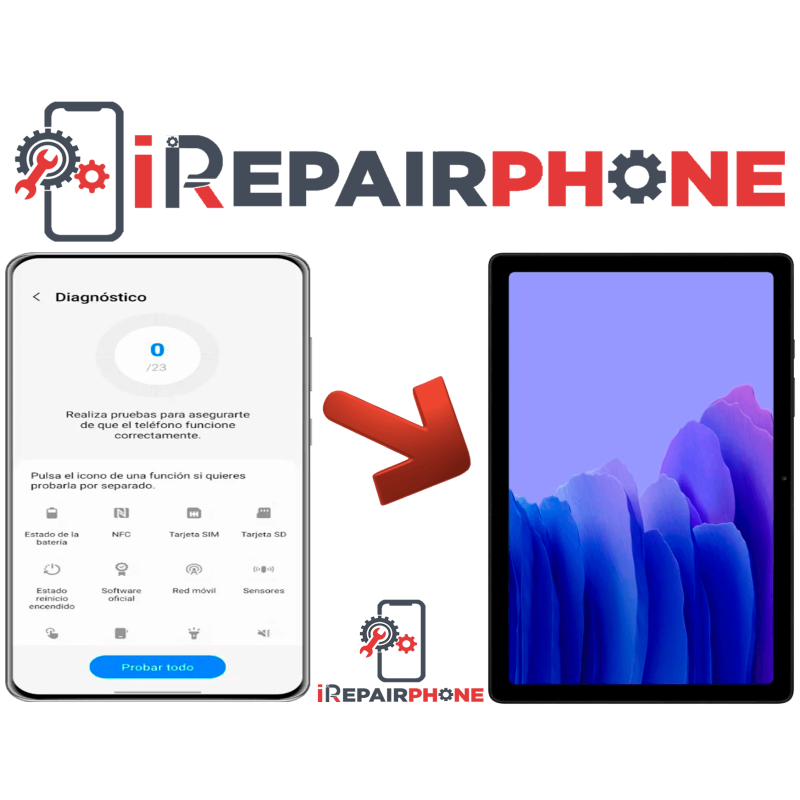 Diagnóstico Samsung Galaxy Tab A7 10.4 2022 T509