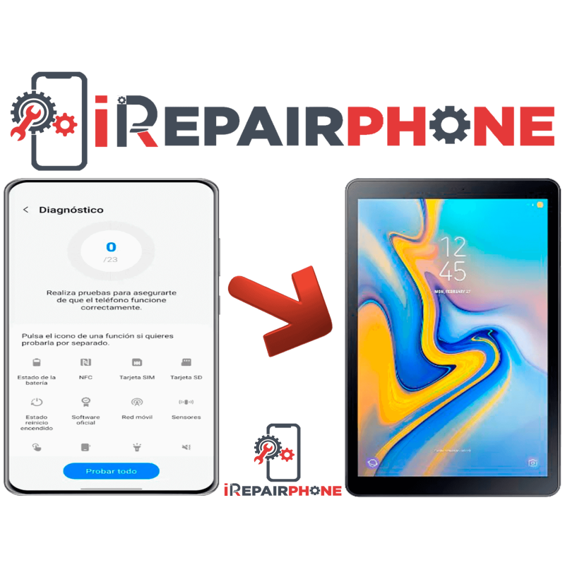 Diagnóstico Samsung Galaxy Tab A 10.5 T590 T595