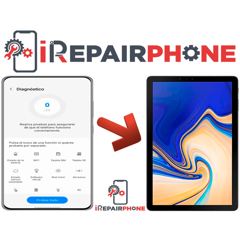 Diagnóstico Samsung Galaxy Tab S4 10.5 T830 T835