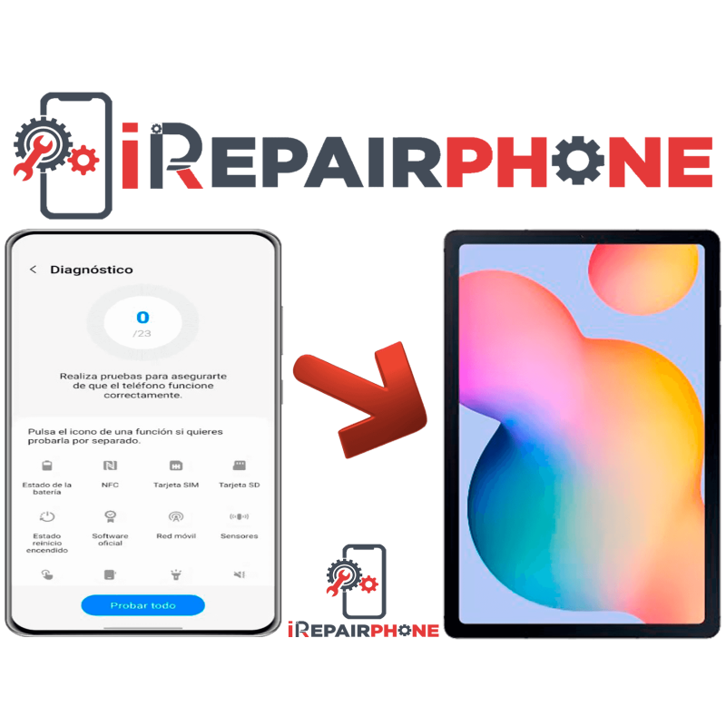 Diagnóstico Samsung Galaxy Tab S6 Lite 2022 P613 P619
