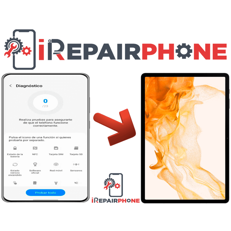 Diagnóstico Samsung Galaxy Tab S8 Plus X800 X806
