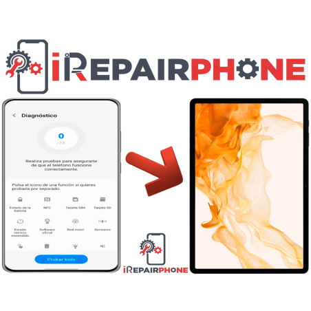 Diagnóstico Samsung Galaxy Tab S8 Plus X800 X806