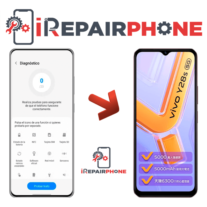 Diagnóstico Vivo Y28s 5G