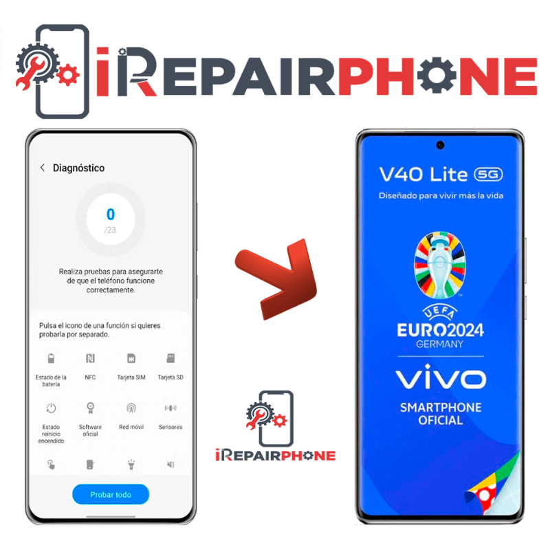 Diagnóstico Vivo V40 Lite 5G