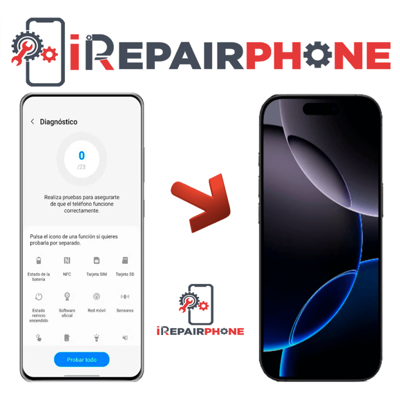 Diagnóstico iPhone 16 Pro Max
