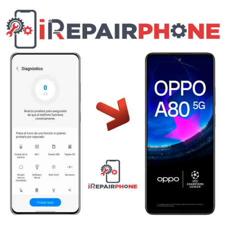 Diagnóstico Oppo A80 5G