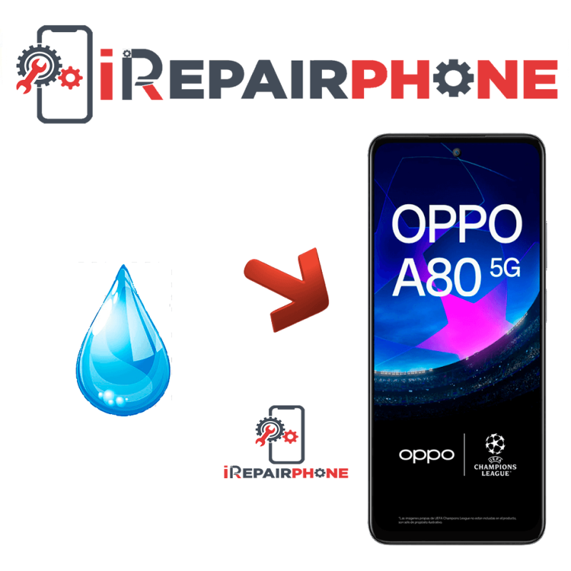 Diagnóstico Oppo A80 5G Mojado