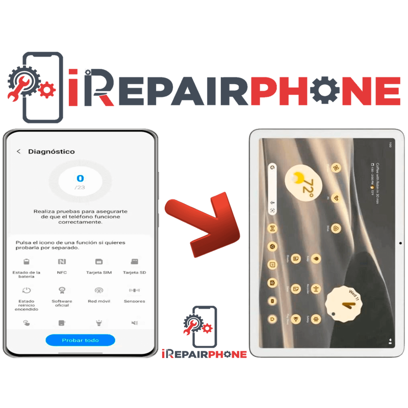 Diagnóstico Google Pixel Tablet