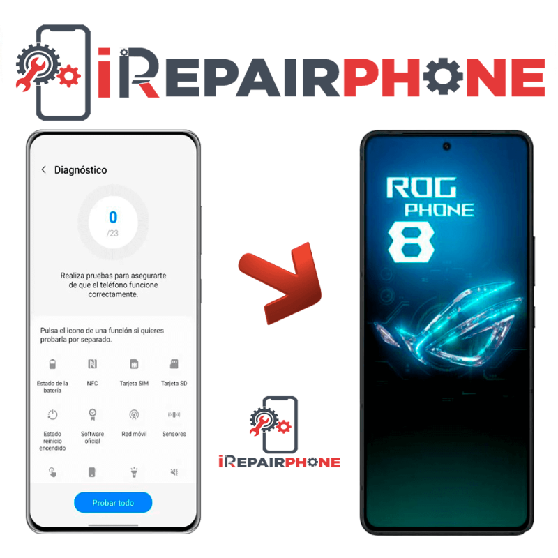 Diagnóstico Asus ROG Phone 8