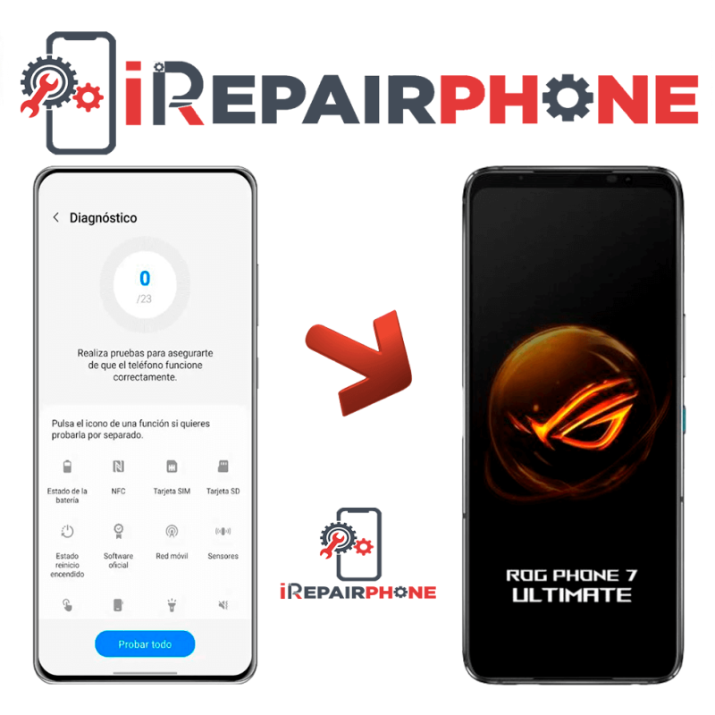 Diagnóstico Asus ROG Phone 7 Ultimate