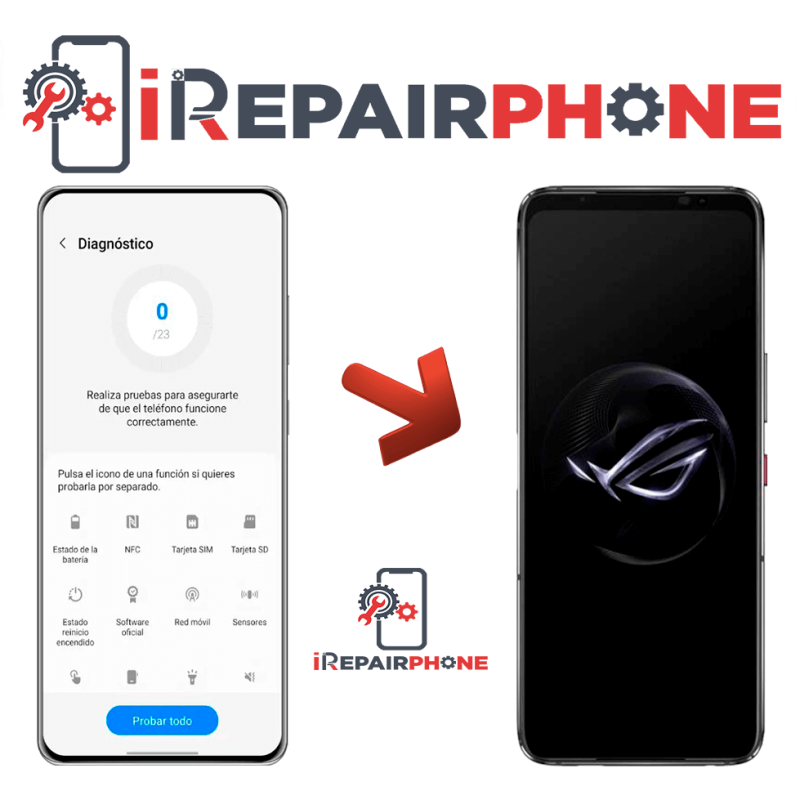 Diagnóstico Asus ROG Phone 7