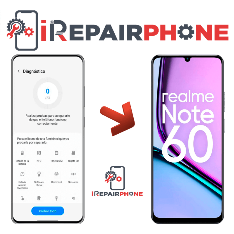 Diagnóstico Realme Note 60