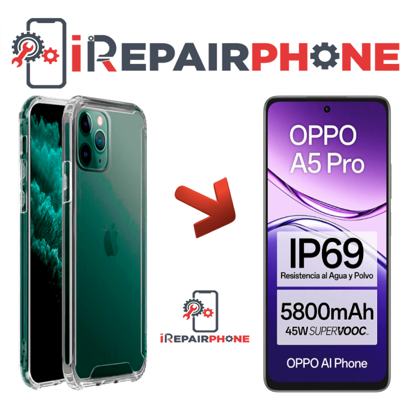 Funda Antigolpes Transparente Oppo A5 Pro Funda Antigolpes Transparente Oppo A5 Pro