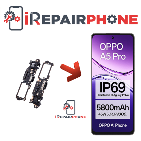 Cambiar Conector de Carga Oppo A5 Pro