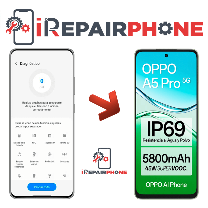 Diagnóstico Oppo A5 Pro 5G Diagnóstico Oppo A5 Pro 5G