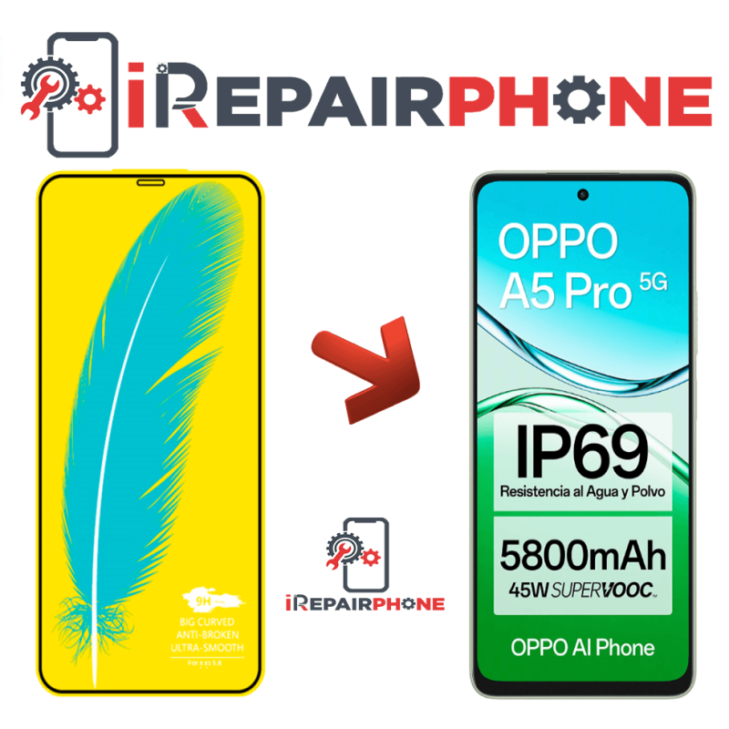 Protector de Cristal Templado Oppo A5 Pro 5G Protector de Cristal Templado Oppo A5 Pro 5G