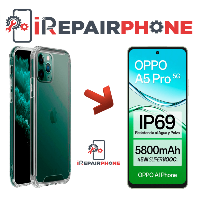 Funda Antigolpes Transparente Oppo A5 Pro 5G Funda Antigolpes Transparente Oppo A5 Pro 5G