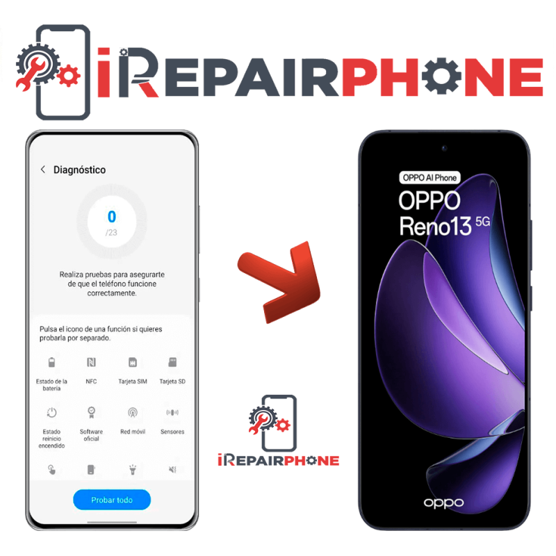 Diagnóstico Oppo Reno 13 5G Diagnóstico Oppo Reno 13 5G