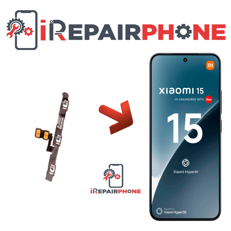 Cambiar Botones de Volumen y Silencio Xiaomi 15 Cambiar Botones de Volumen y Silencio Xiaomi 15