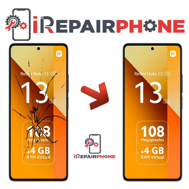Cambiar Pantalla Original Con Marco Xiaomi Redmi Note 13 5G Cambiar Pantalla Original Con Marco Xiaomi Redmi Note 13 5G