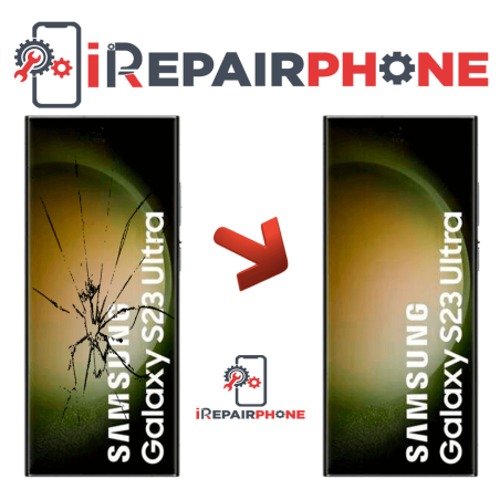 Cambiar Pantalla Original Con Marco Samsung Galaxy S23 Ultra