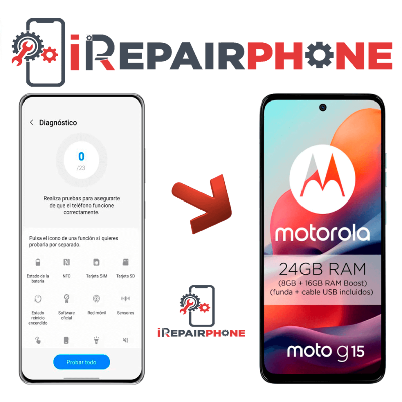 Diagnóstico Motorola Moto G15 Diagnóstico Motorola Moto G15