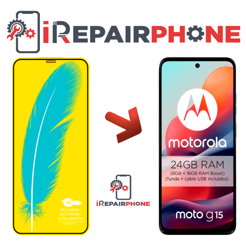 Protector de Cristal Templado Motorola Moto G15 Protector de Cristal Templado Motorola Moto G15