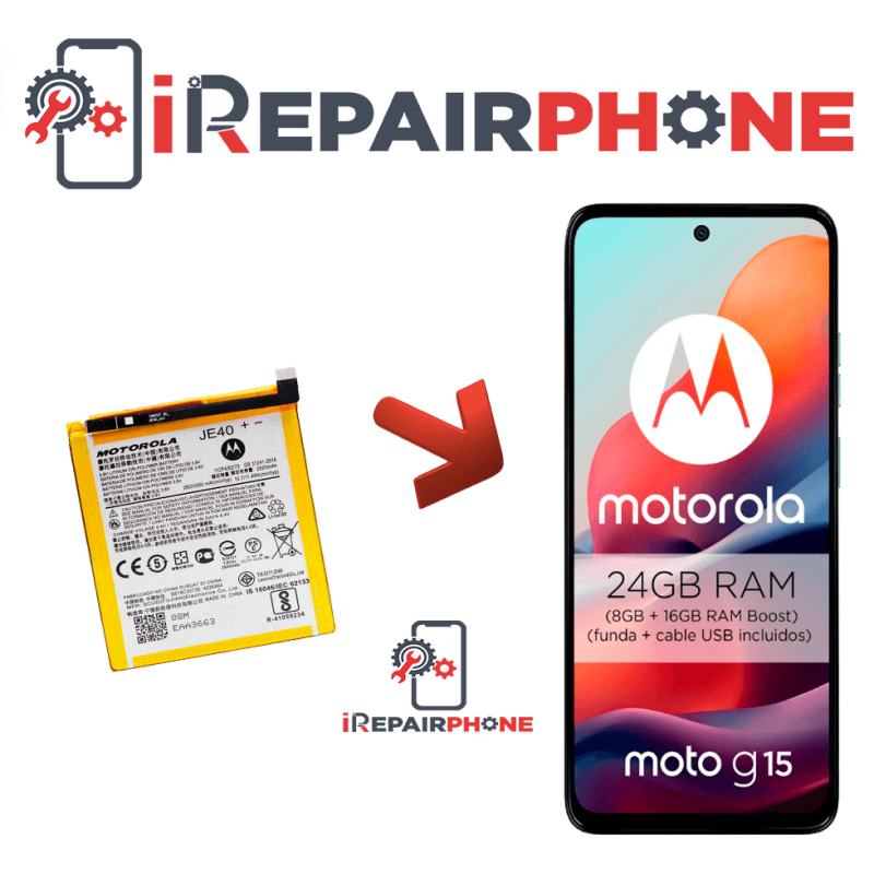 Cambiar Batería Motorola Moto G15 Cambiar Batería Motorola Moto G15