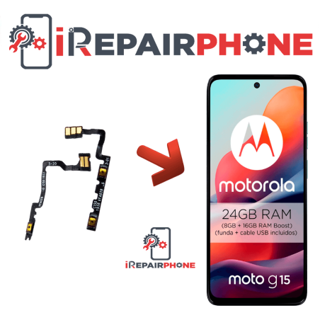 Cambiar Botones de Volumen y Silencio Motorola Moto G15