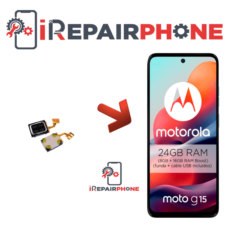 Cambiar Auricular de llamada Motorola Moto G15 Cambiar Auricular de llamada Motorola Moto G15