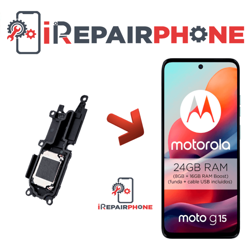 Cambiar Altavoz de música Motorola Moto G15 Cambiar Altavoz de música Motorola Moto G15