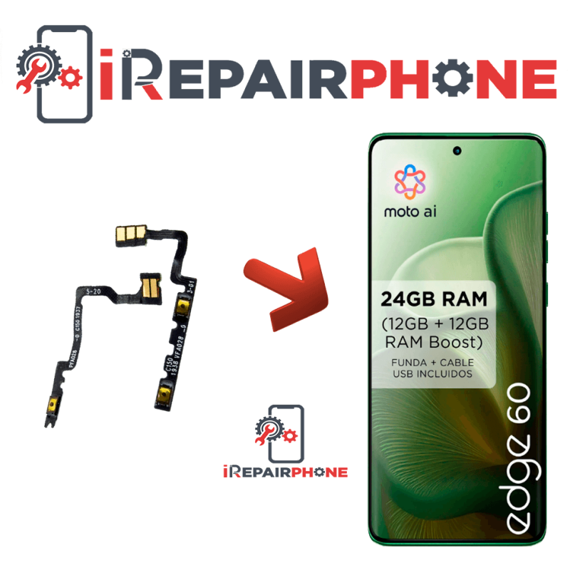 Cambiar Botón Encendido Motorola Edge 60