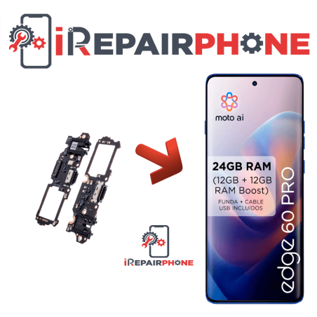 Cambiar Conector de Carga Motorola Edge 60 Pro