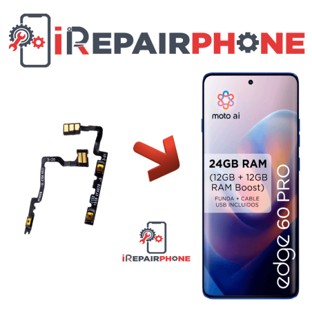 Cambiar Botones de Volumen y Silencio Motorola Edge 60 Pro