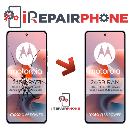 Cambiar Pantalla Original Con Marco Motorola Moto G86 Power 5G