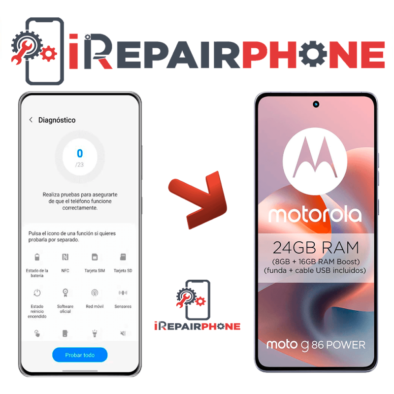 Diagnóstico Motorola Moto G86 Power 5G