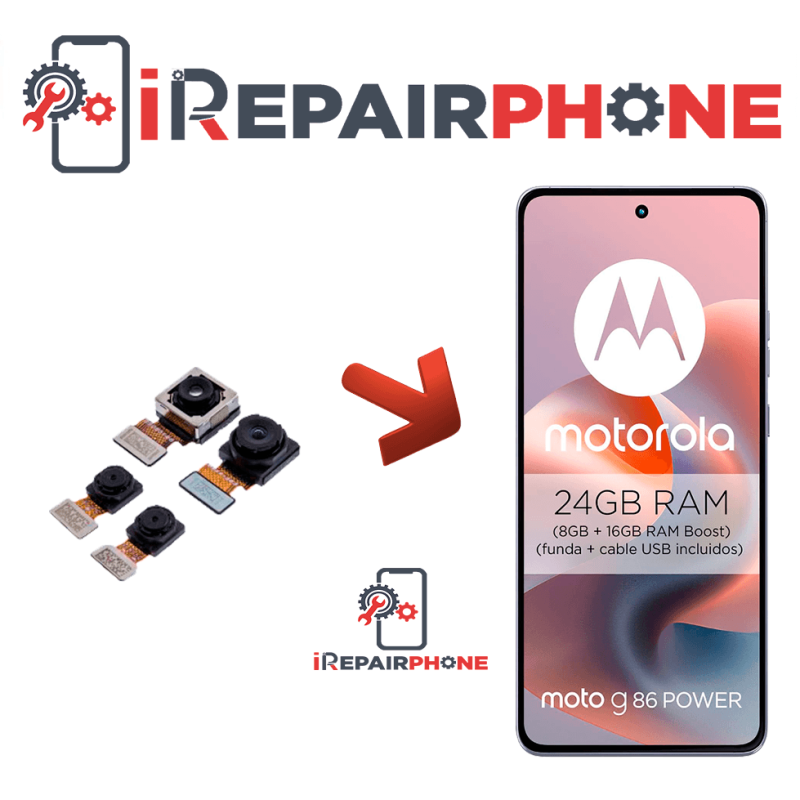 Cambiar Cámara Trasera Motorola Moto G86 Power 5G