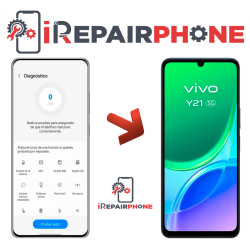 Diagnóstico Vivo Y21 5G Mojado