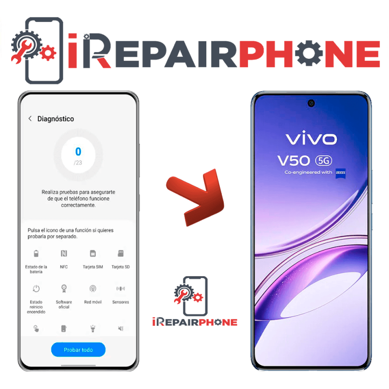 Diagnóstico Vivo V50 5G