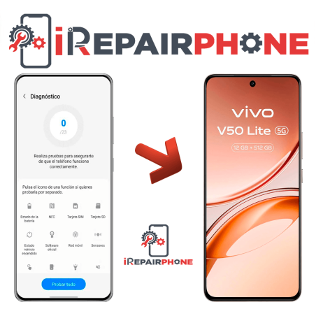 Diagnóstico Vivo V50 Lite 5G