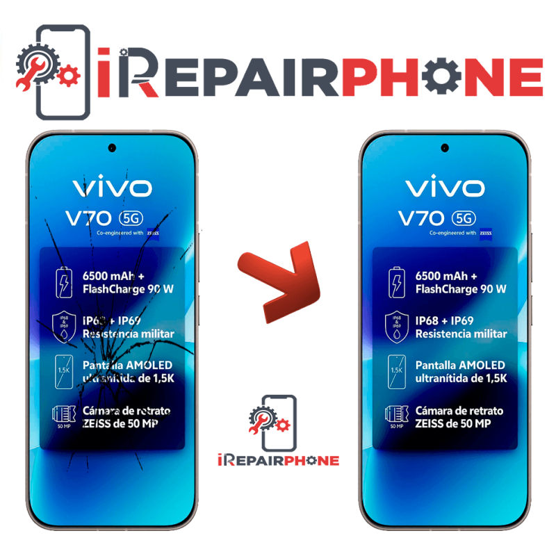 Cambiar Pantalla Vivo V70 5G