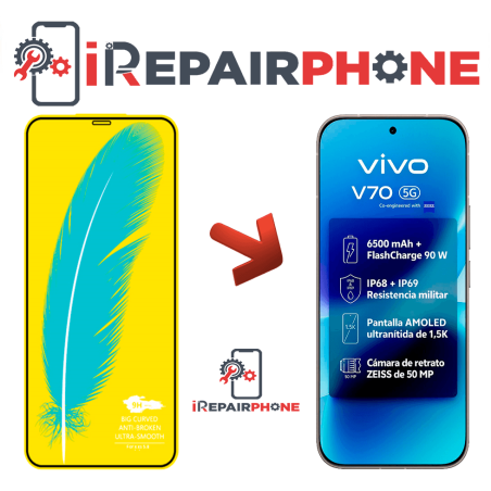 Protector de Cristal Templado Vivo V70 5G