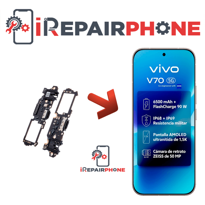 Cambiar Micrófono Vivo V70 5G