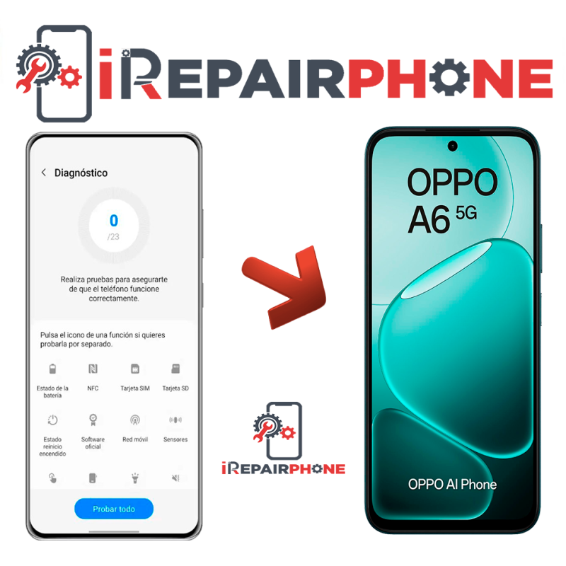 Diagnóstico Oppo A6 5G