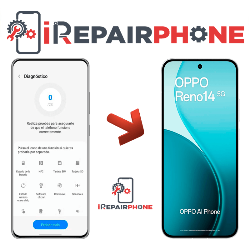 Diagnóstico Oppo Reno 14 5G
